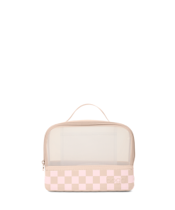 Boggs N' Ends - Checkered Linen/ Pink Marshmallow