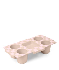 Top o' the Bogg to Ya - Checkered Linen/ Pink Marshmallow