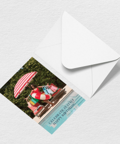 Happy Birthday Umbrella Greeting Card