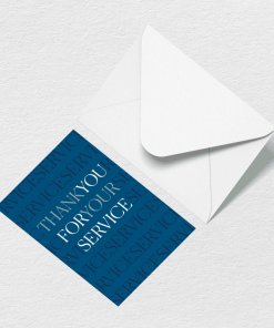 Thank You For Your Service Greeting Card