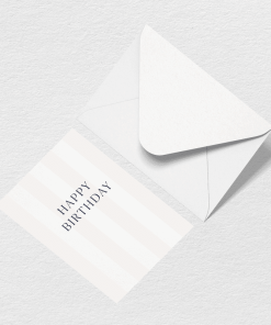 Happy Birthday Stripes Greeting Card