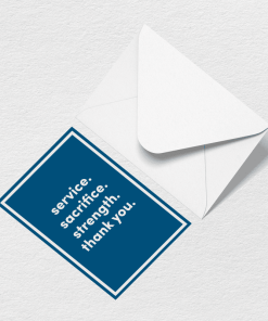 Thank You For Your Sacrifice Greeting Card